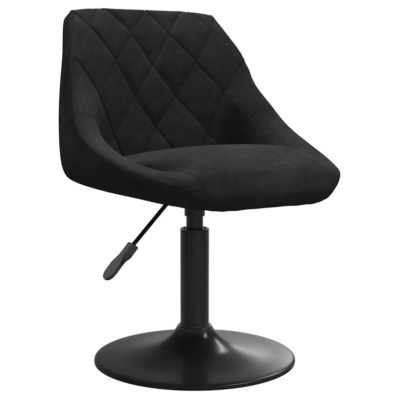 Scaun de bar, negru, catifea