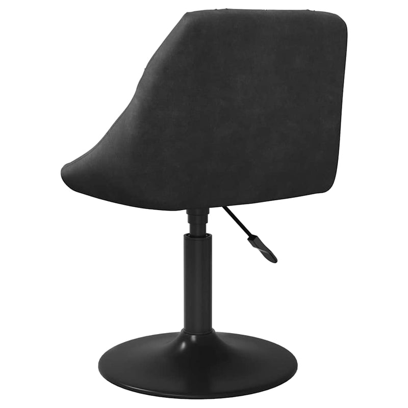 Scaun de bar, negru, catifea