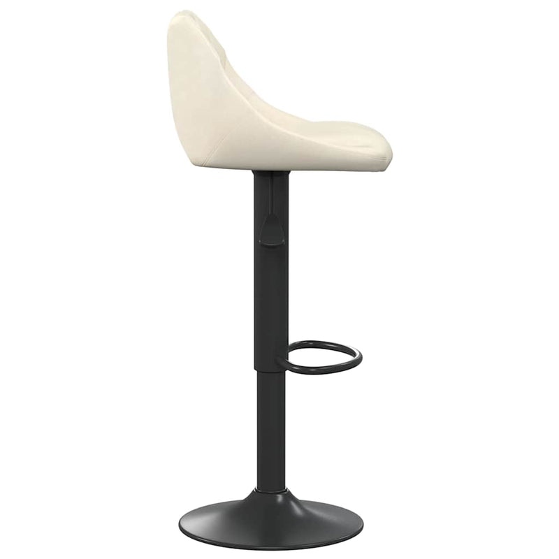 Scaun de bar, crem, catifea
