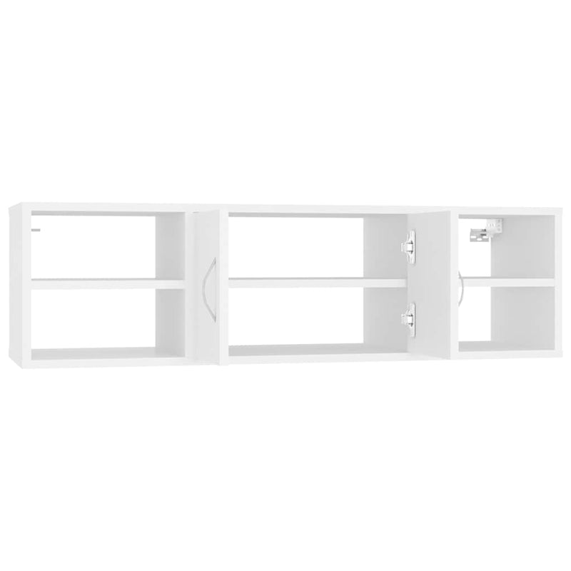 Raft de perete, alb, 102x30x29 cm, lemn prelucrat