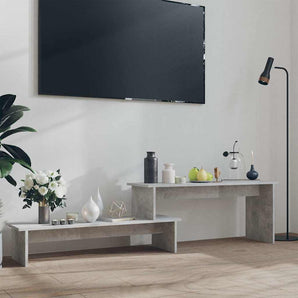 Comodă TV, gri beton, 180x30x43 cm, PAL