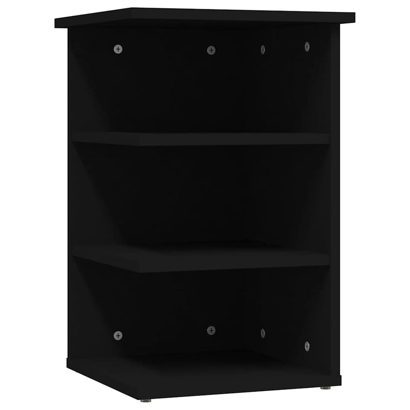 Dulap lateral, negru, 35x35x55 cm, PAL