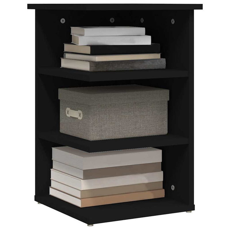 Dulap lateral, negru, 35x35x55 cm, PAL