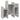 Dulap lateral, gri beton, 60x26x60 cm, PAL