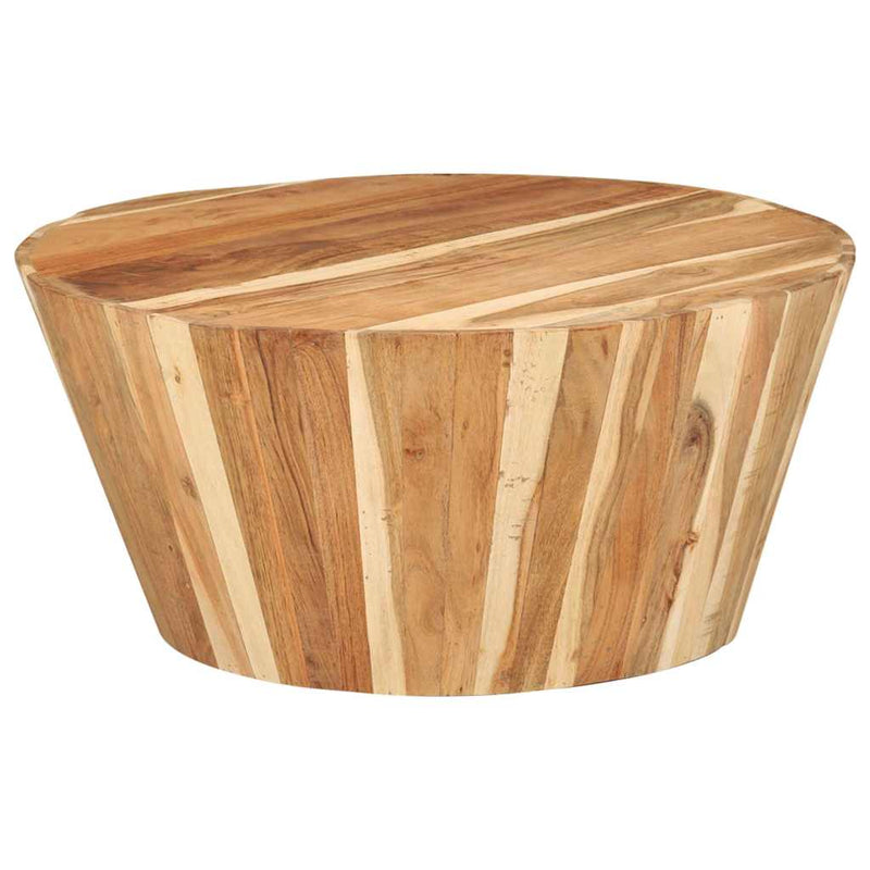 Măsuță de cafea, Ø65x31 cm, lemn masiv de acacia