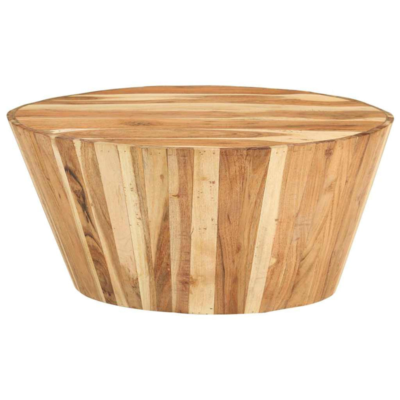 Măsuță de cafea, Ø65x31 cm, lemn masiv de acacia
