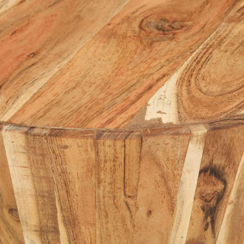 Măsuță de cafea, Ø65x31 cm, lemn masiv de acacia
