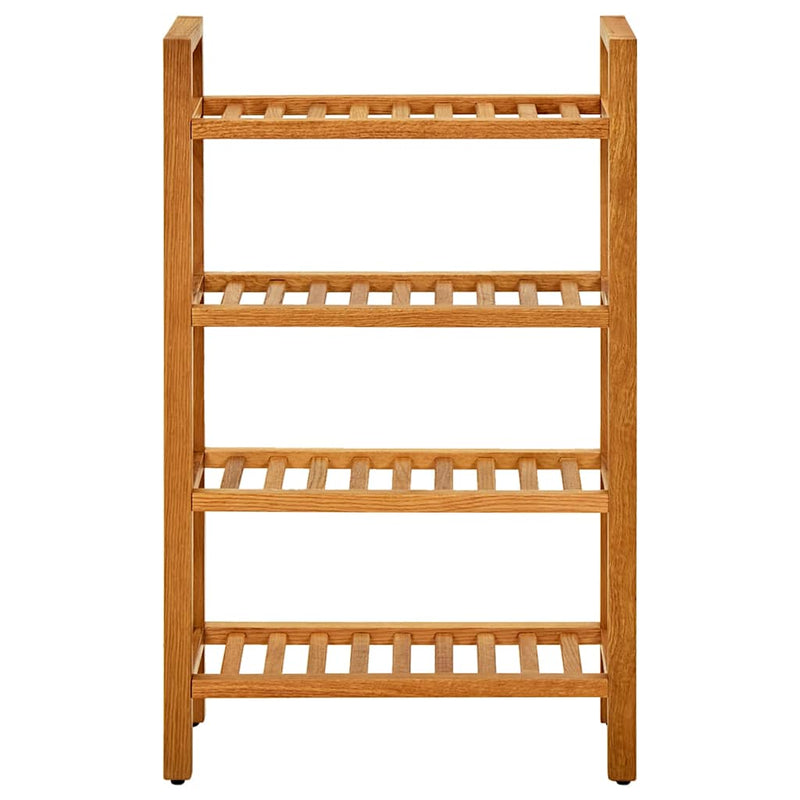 Pantofar cu 4 rafturi, 50x27x80 cm, lemn masiv de stejar