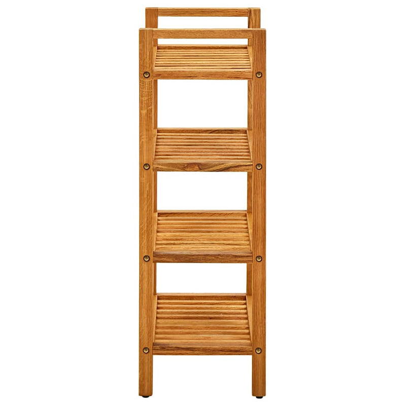 Pantofar cu 4 rafturi, 50x27x80 cm, lemn masiv de stejar