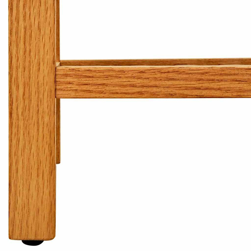 Pantofar cu 4 rafturi, 100x27x80 cm, lemn masiv de stejar