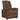 Fotoliu rabatabil electric, maro, material textil
