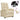 Fotoliu rabatabil electric, crem, material textil