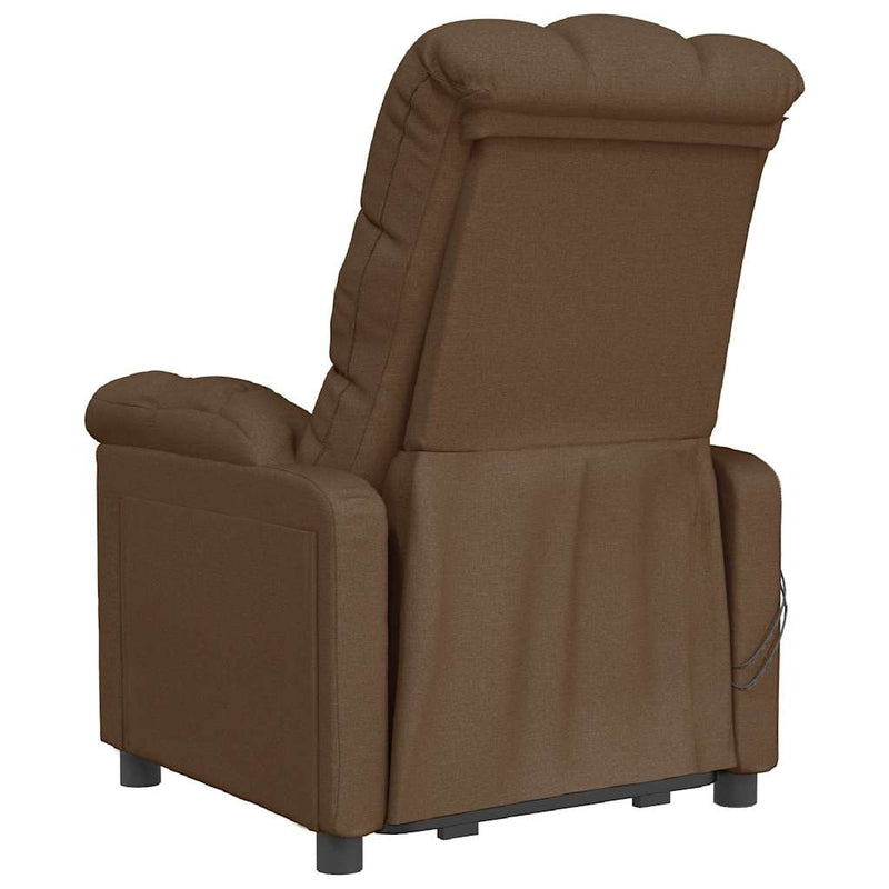 Fotoliu de masaj electric, maro, material textil