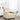 Fotoliu rabatabil electric, crem, material textil