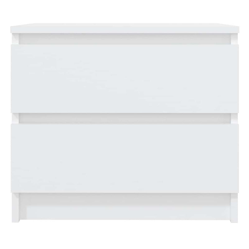Noptiere, 2 buc., alb, 50x39x43,5 cm, PAL