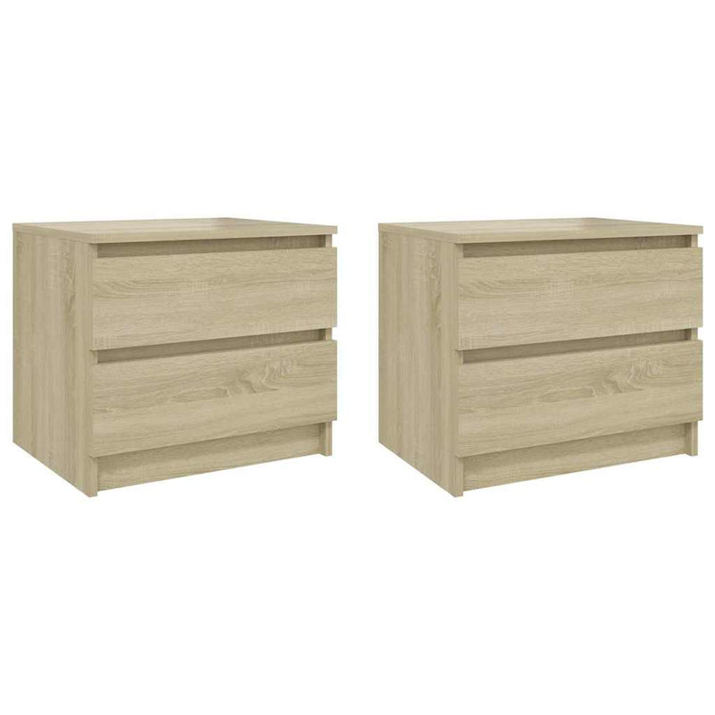 Noptiere, 2 buc., stejar sonoma, 50x39x43,5 cm, PAL