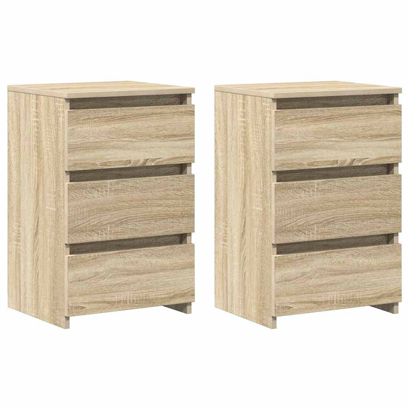 Noptiere, 2 buc., stejar sonoma, 40x35x62,5 cm, lemn compozit