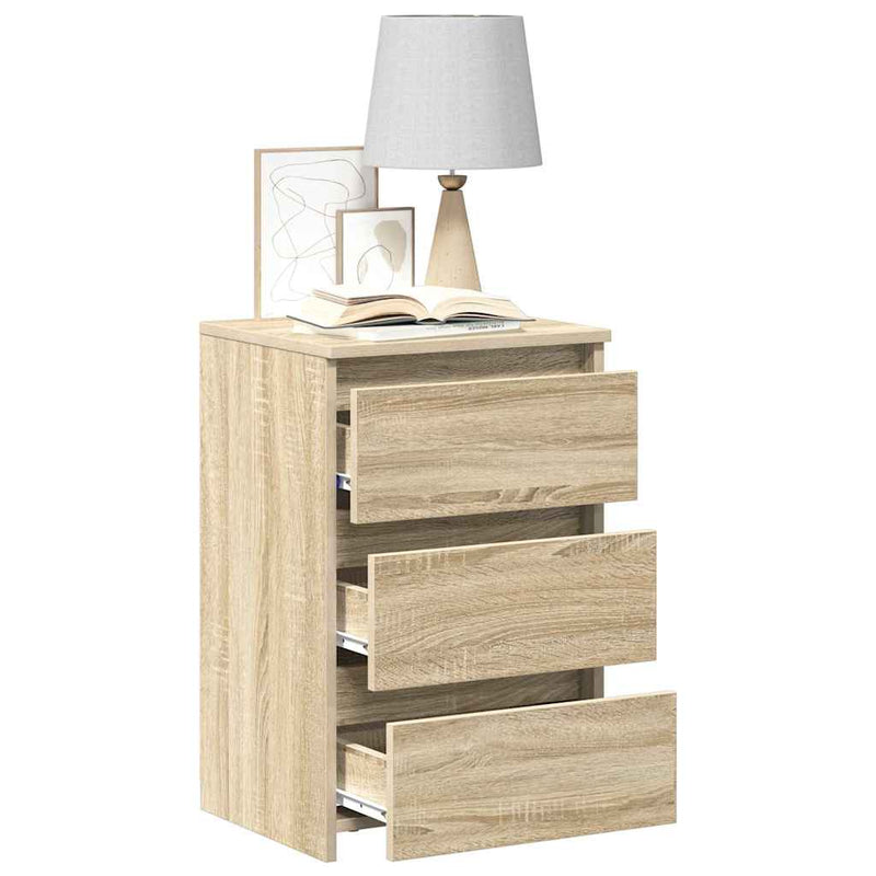 Noptiere, 2 buc., stejar sonoma, 40x35x62,5 cm, lemn compozit