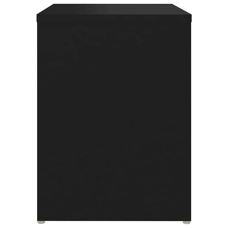 Noptiere, 2 buc., negru, 40x30x40 cm, PAL