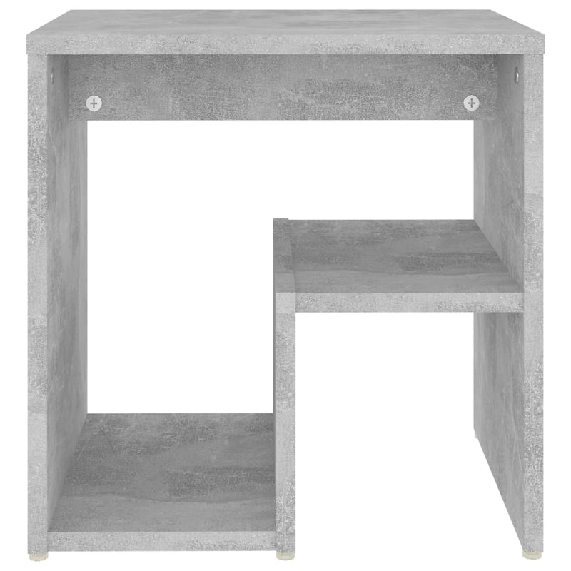 Noptieră, gri beton, 40x30x40 cm, PAL