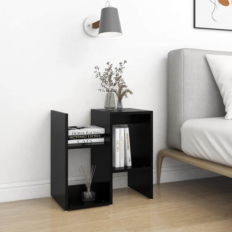 Dulap lateral, negru, 50x30x51,5 cm, PAL