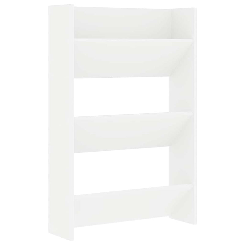 Pantofare de perete, 2 buc., alb, 60x18x90 cm, PAL