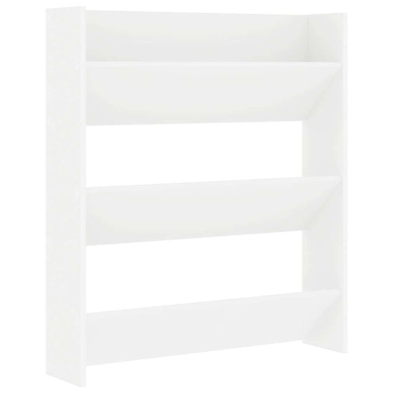 Pantofar de perete, alb, 80x18x90 cm, PAL