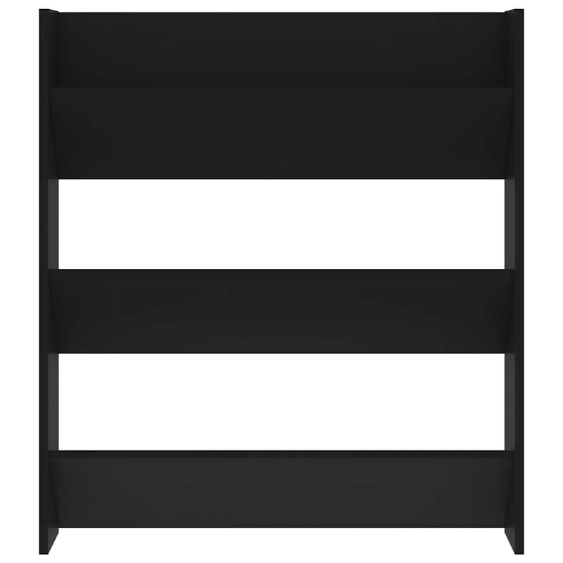 Pantofar de perete, negru, 80x18x90 cm, PAL