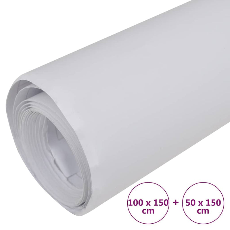 Folii auto, 2 buc., alb mat, 100x150 cm + 50x150 cm
