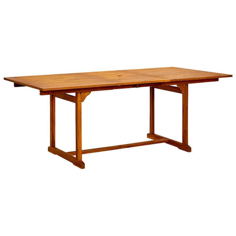 Set mobilier de grădină, 5 piese, lemn masiv de acacia, 150-200 cm