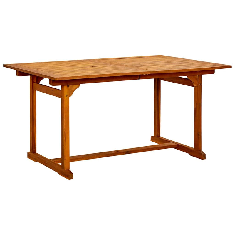 Set mobilier de grădină, 7 piese, lemn masiv de acacia, 150-200 cm