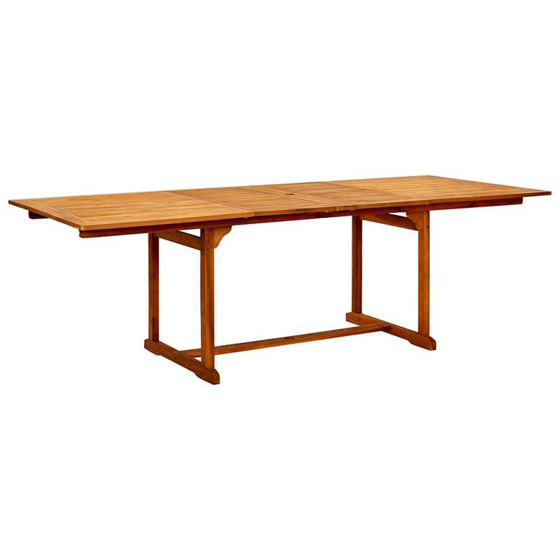 Set mobilier de grădină, 9 piese, lemn masiv de acacia, 160-240 cm