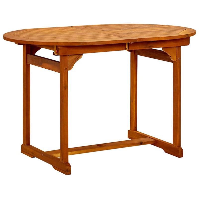 Set mobilier de grădină, 5 piese, lemn masiv de acacia, 120-170 cm