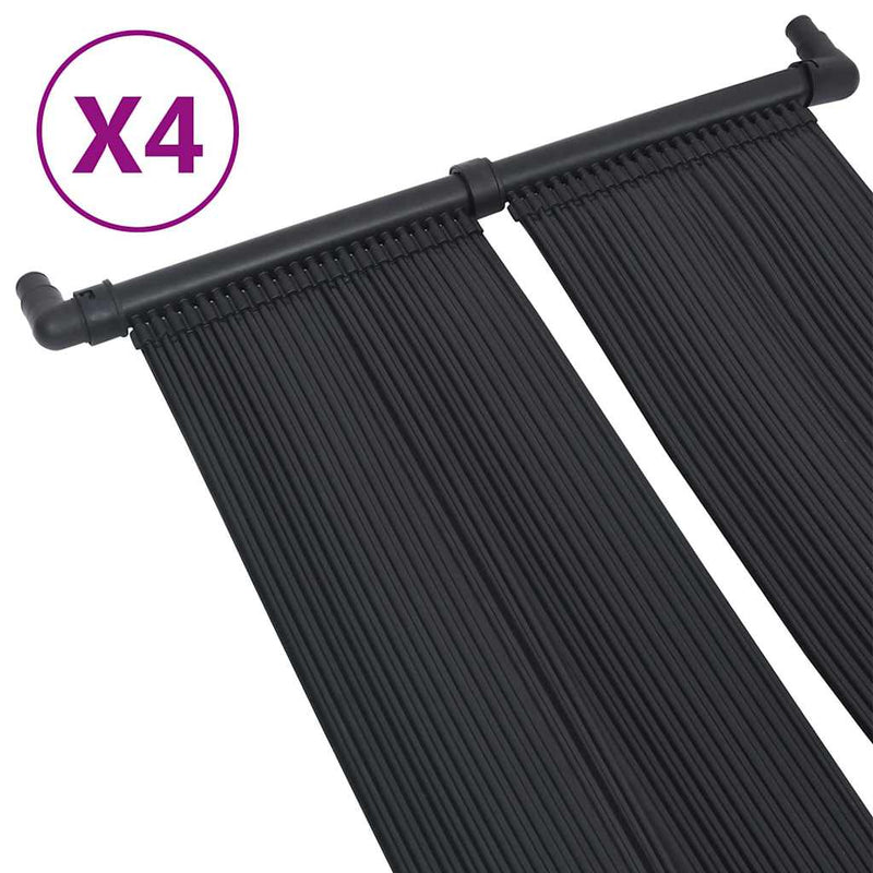 Panou încălzitor solar pentru piscină, 4 buc., 80x310 cm