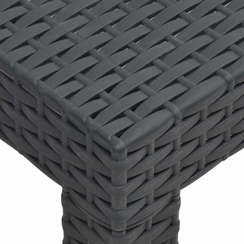 Set mobilier de grădină cu perne, 2 piese, antracit, PP ratan