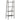 Raft vertical cu 4 niveluri, negru, 56x35x140 cm