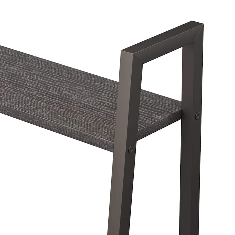 Raft vertical cu 4 niveluri, negru, 56x35x140 cm