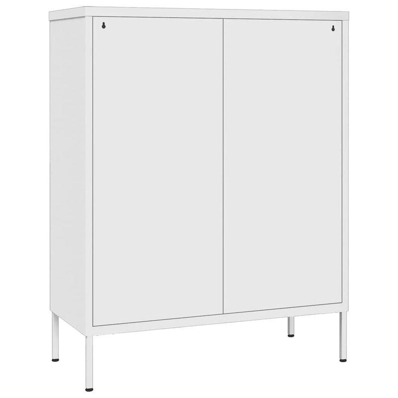 Dulap cu sertare, alb, 80x35x101,5 cm, oțel