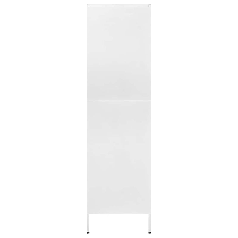 Șifonier, alb, 90x50x180 cm oțel