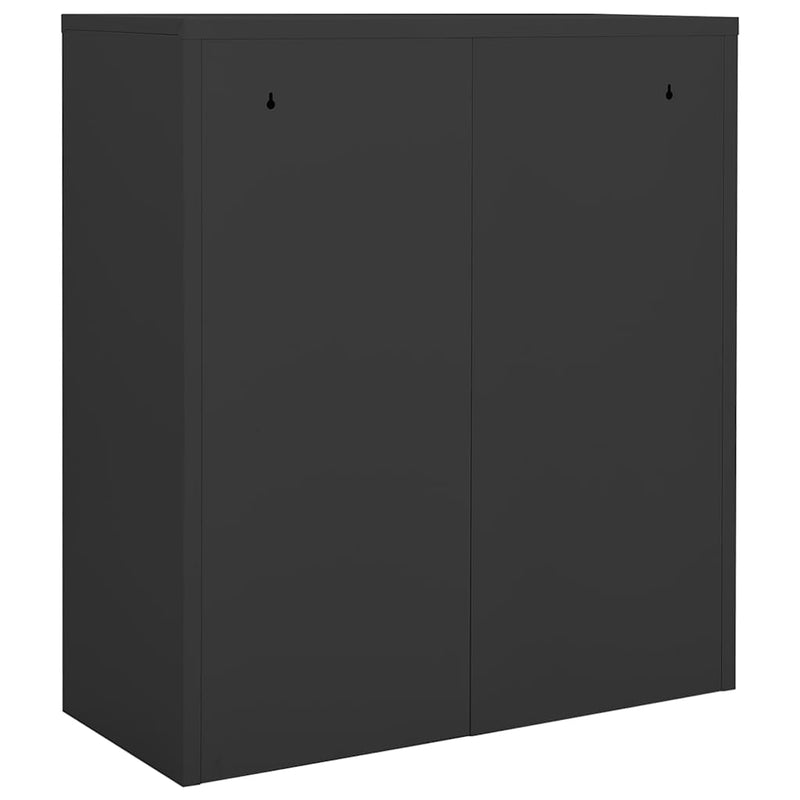 Dulap de birou, antracit, 90x40x102 cm, oțel