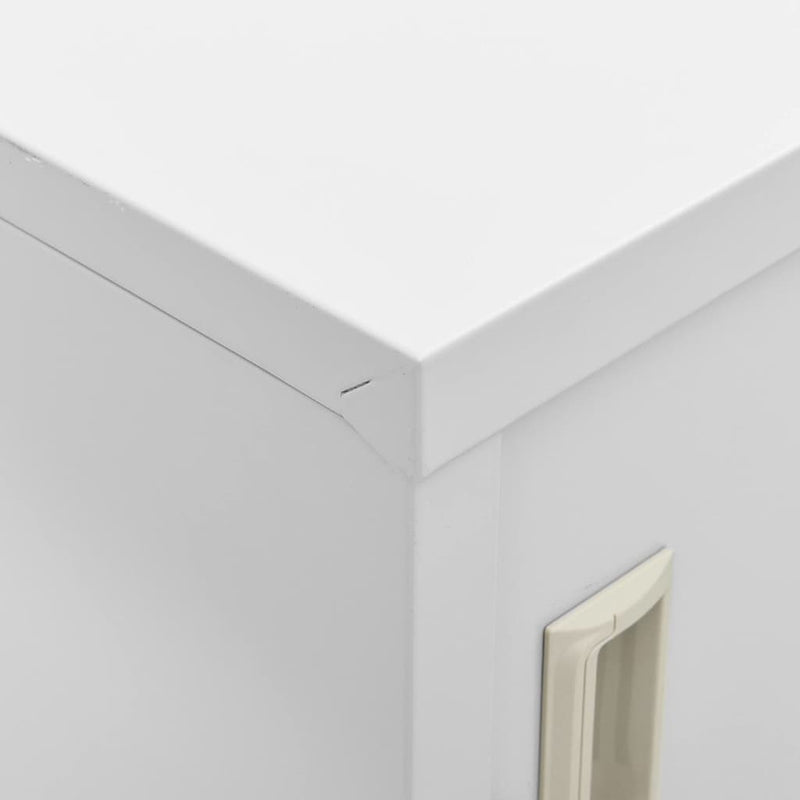 Dulap vestiar, gri deschis, 90x45x92,5 cm, oțel