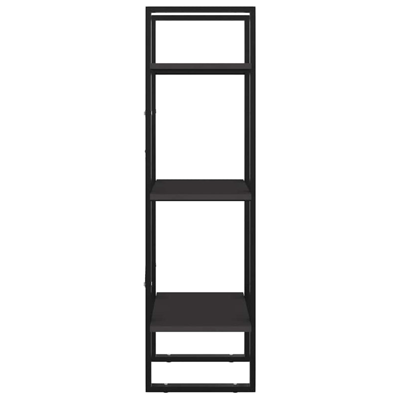 Bibliotecă cu 3 rafturi, gri, 40x30x105 cm, PAL