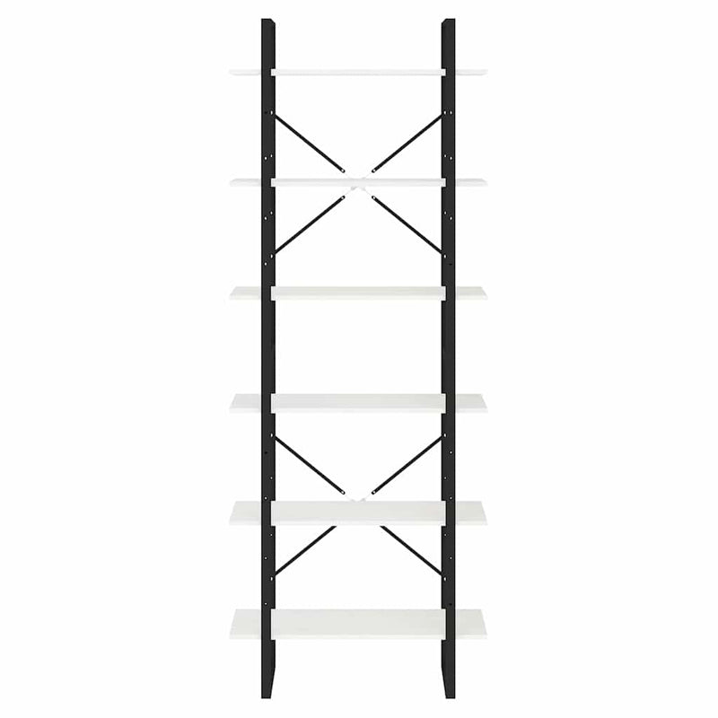 Dulap înalt, alb, 80x30x210 cm, lemn masiv de pin