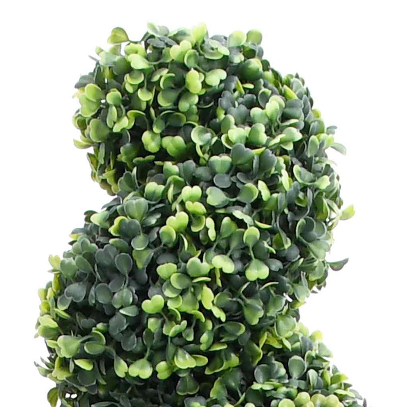 Plantă artificială de cimișir cu ghiveci, verde, 59 cm, spirală
