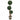 Plantă artificială cimișir cu ghiveci verde 119cm formă minge