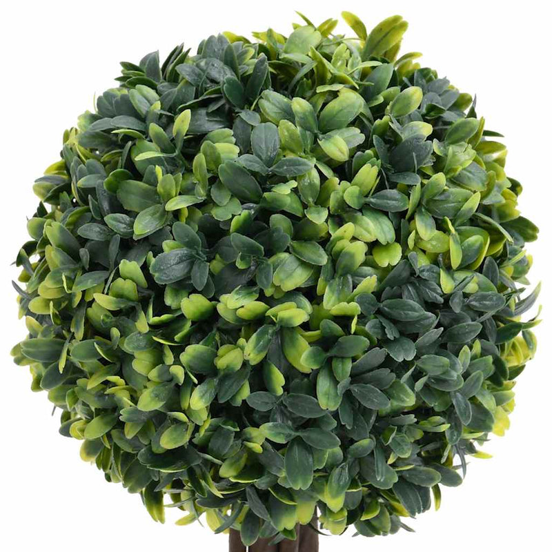 Plante artificiale cimișir cu ghiveci, 2 buc. verde 33 cm minge