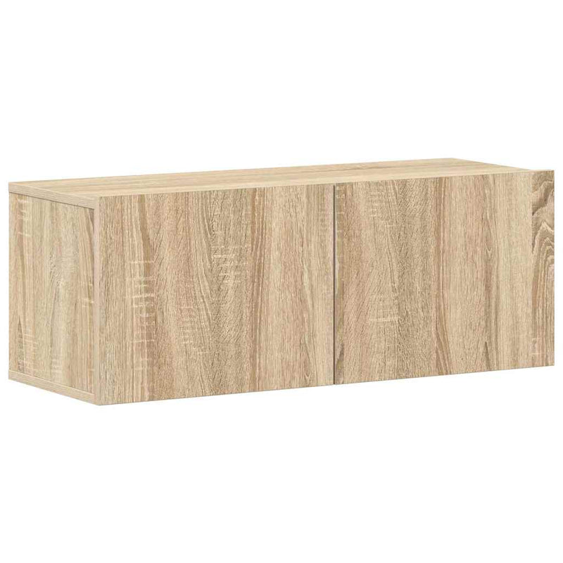 Set de dulapuri TV, 4 piese, stejar sonoma, lemn prelucrat