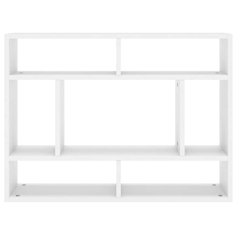 Raft de perete, alb, 75x16x55 cm, lemn prelucrat