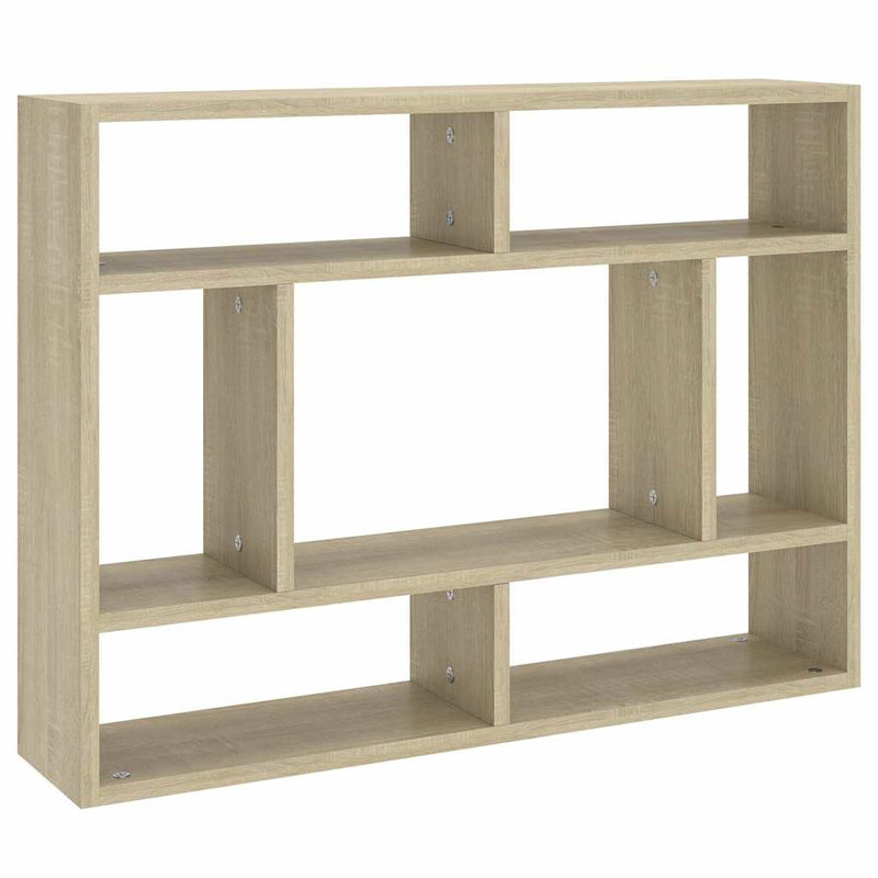Raft de perete, stejar Sonoma, 75x16x55 cm, lemn prelucrat