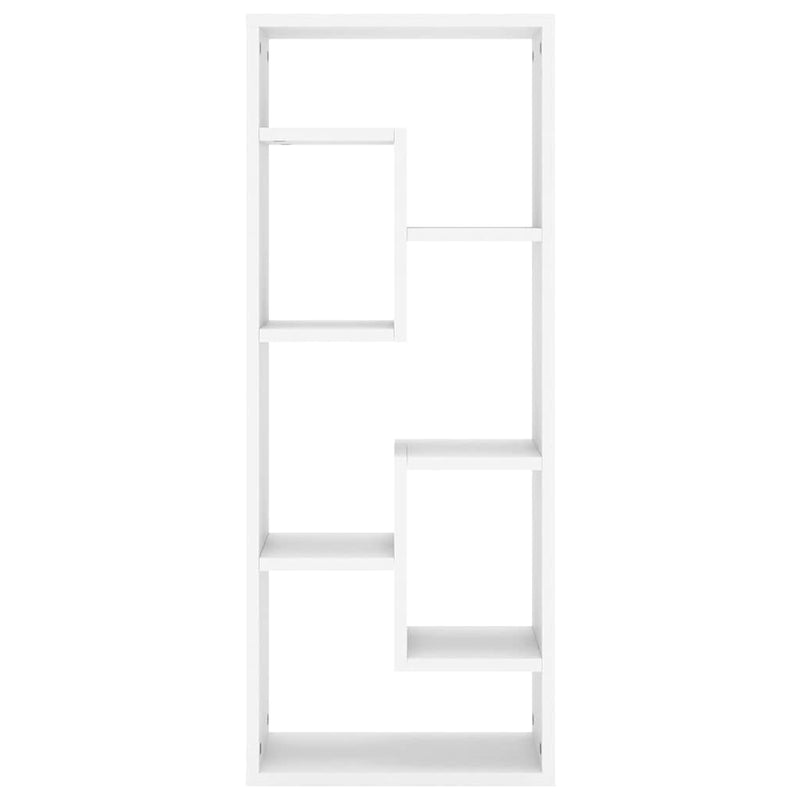 Raft de perete, alb, 36x16x90 cm, lemn prelucrat